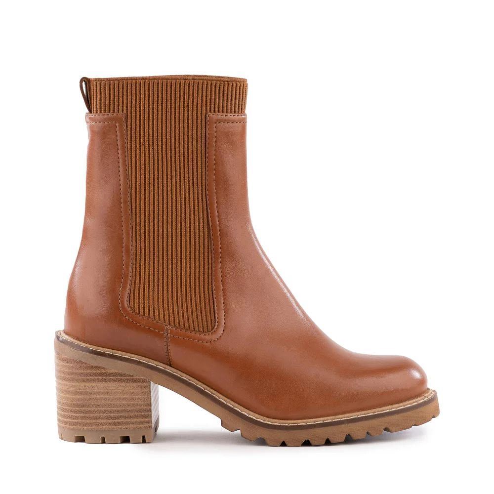 Seychelles | Women's Far-Fetched Knit Boot-Cognac